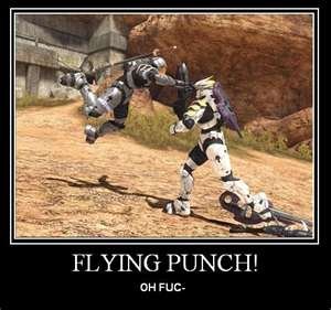 Flying punch